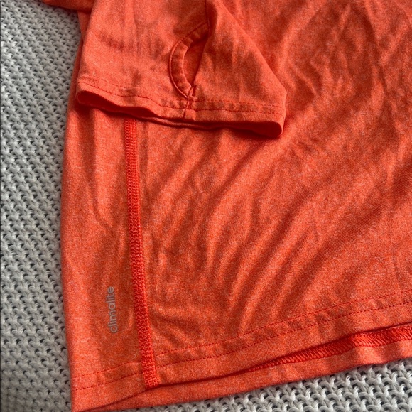 Adidas Men's Bright Orange 1/4 Zip Jacket - Picture 6 of 9